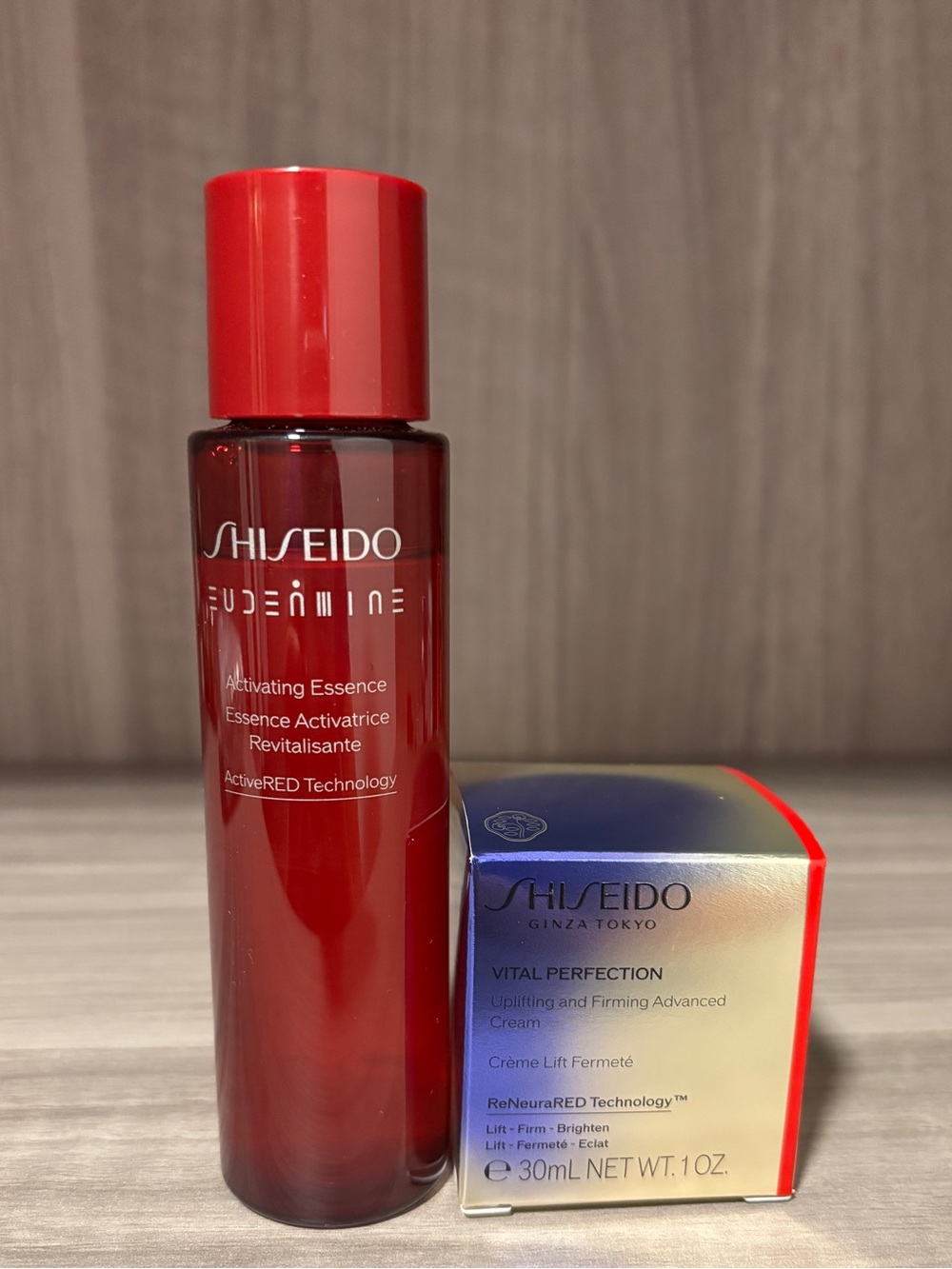 Shiseido Eudermine Essence Lotion 70ml + Vital Perfection Cream 30ml